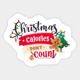 Christmas calories don't count Sticker